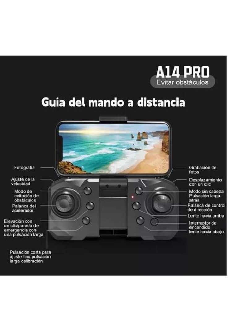Drone 8K con cámara dual y 2 baterías anti-obstáculos giro 360-2