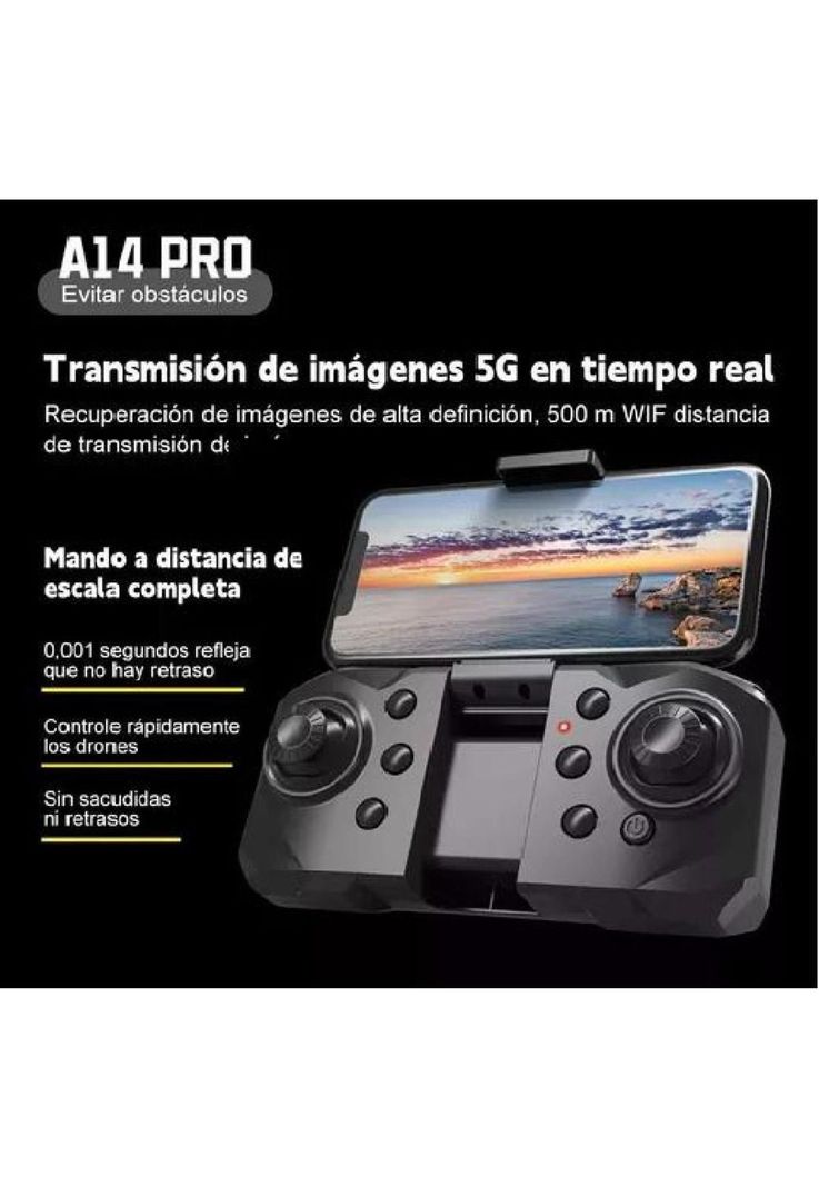 Drone 8K con cámara dual y 2 baterías anti-obstáculos giro 360-3