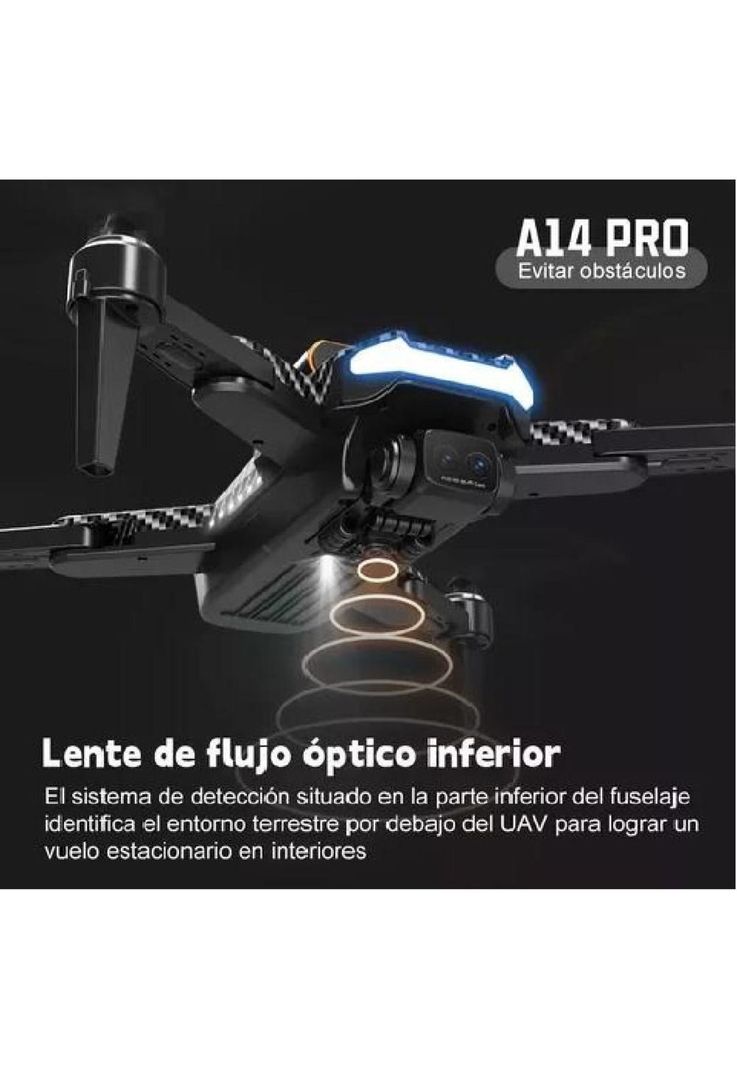 Drone 8K con cámara dual y 2 baterías anti-obstáculos giro 360-4
