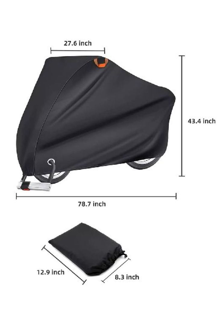 Carpa cobertor funda para bicicleta impermeable 110x200 cm-1