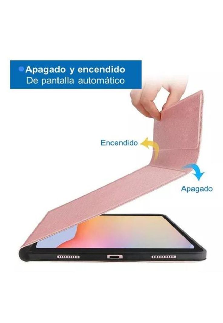 Carcasa funda con teclado para iPad Linkon 10.2 y 10.9, color rosado-5