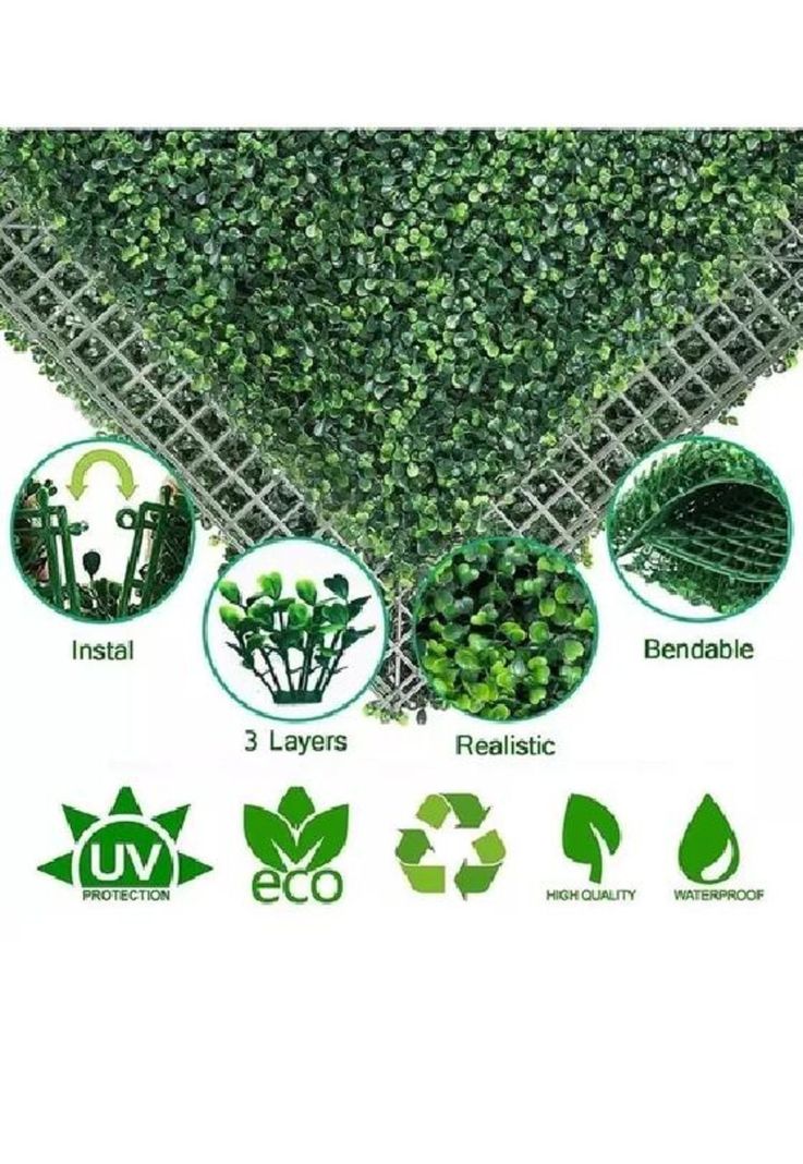 10 Mallas Trébol Cerca Pasto Artificial Enredaderas Vallas-2