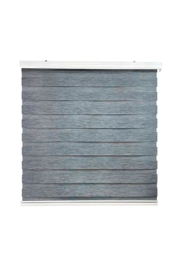 Cortina Roller Duo Zebra Día Noche 150x200cm Gris Jaspeado-0