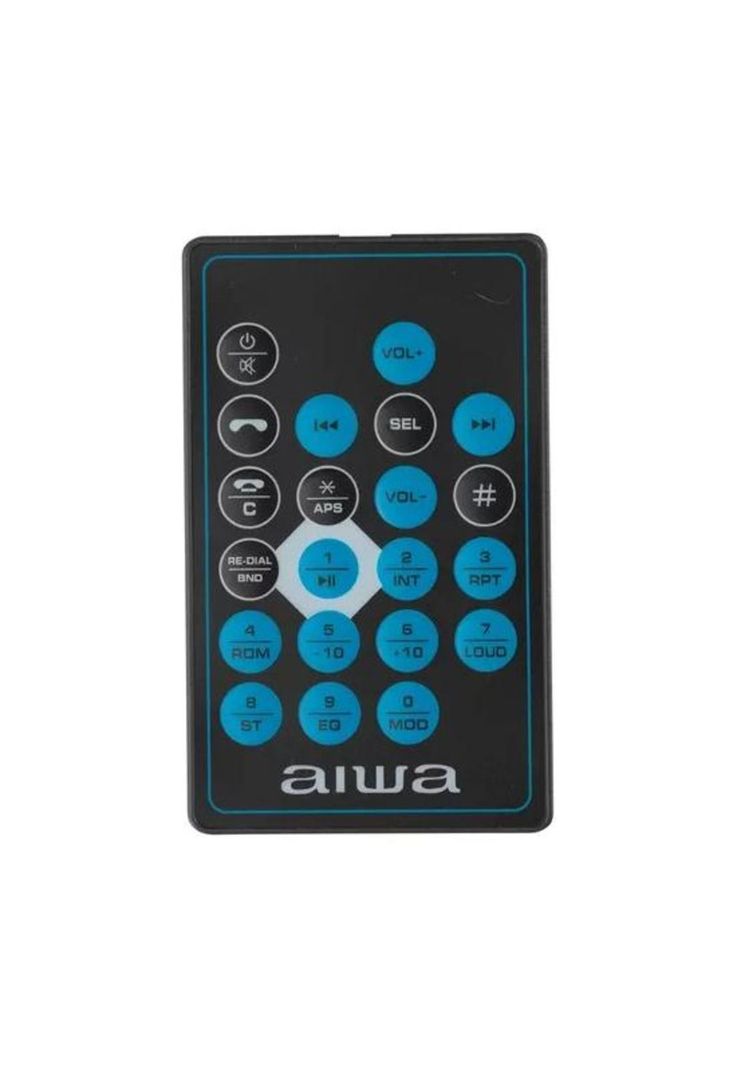 Combo radio Bluetooth 1 Din + parlante para auto Aiwa, color negro-2