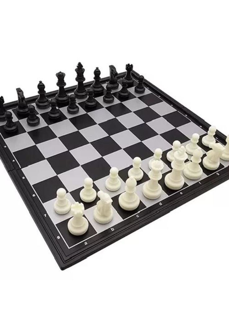 Ajedrez magnético juego de mesa chess game tablero 33x33 cm-0
