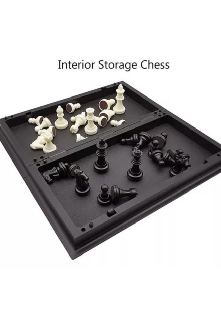 Ajedrez magnético juego de mesa chess game tablero 33x33 cm-3