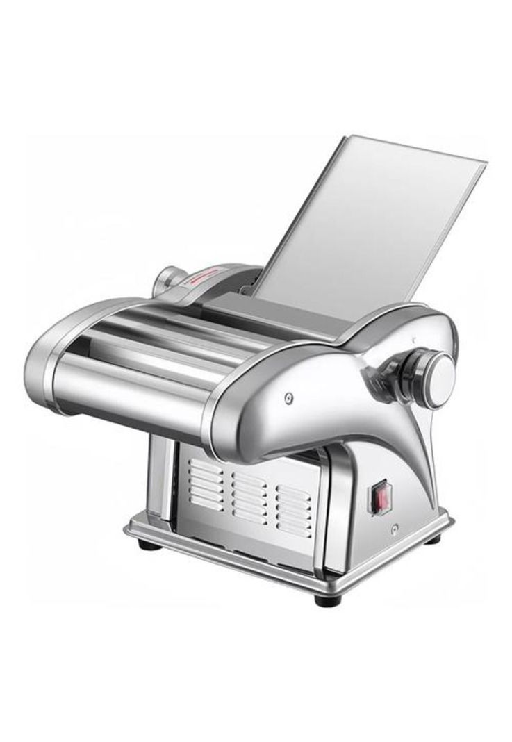 Máquina para hacer fideos con rodillo masa 2en1 plateado-1