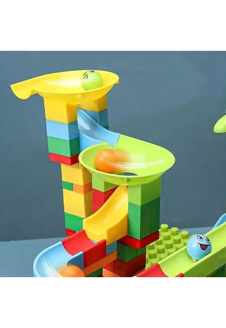 Bloques didácticos tobogán de pelotas, 102 pcs, juguete niños multicolor-4