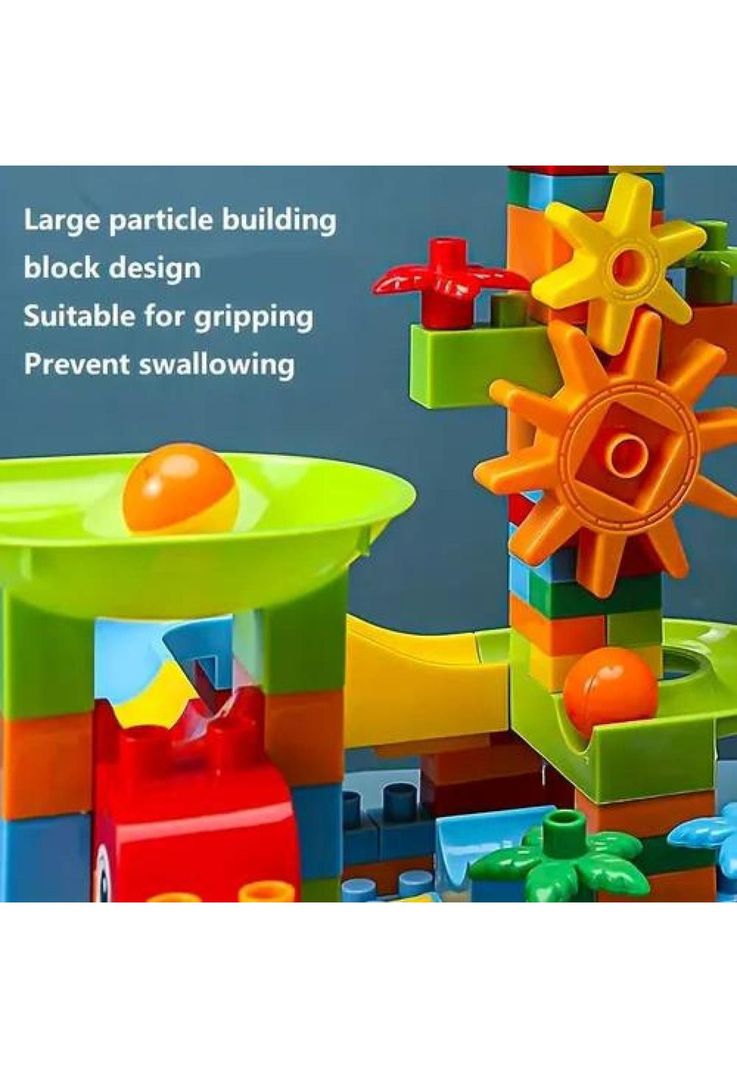 Bloques didácticos tobogán de pelotas, 102 pcs, juguete niños multicolor-5