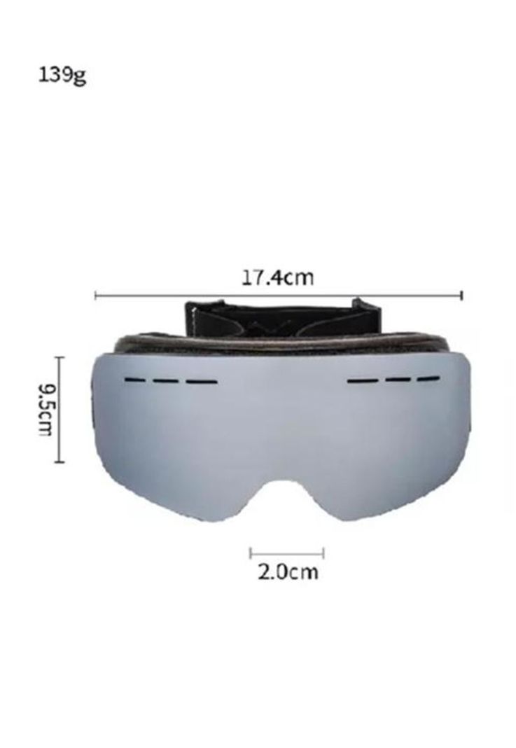 Antiparras gafas nieve magnéticas ski snowboard gris-1