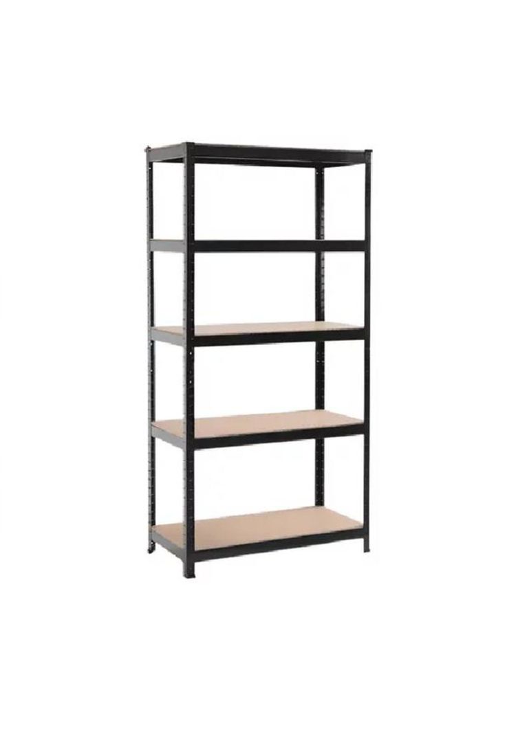 Estante Metálico Negro 180x90x40cm Soporta 400kg-0