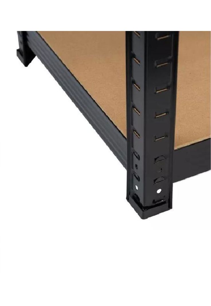 Estante Metálico Negro 180x90x40cm Soporta 400kg-4