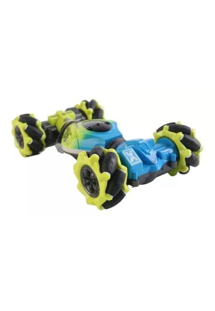 Auto loco 4x4 trucos pro con control 2.4G verde-4