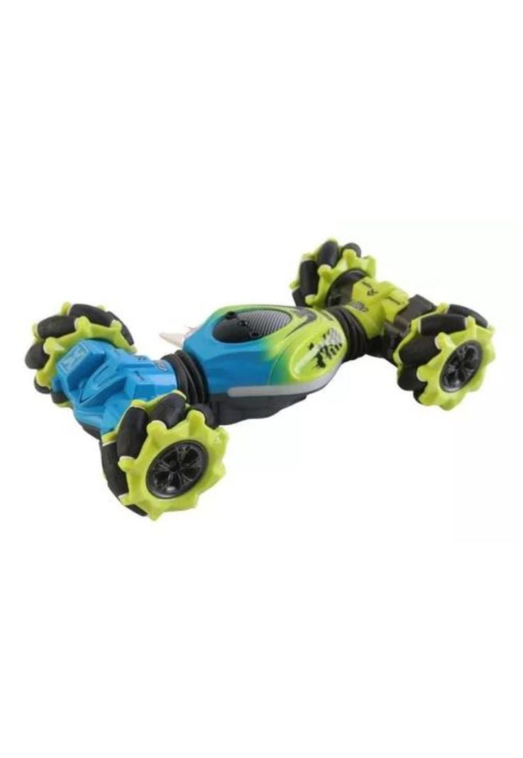 Auto loco 4x4 trucos pro con control 2.4G verde-5