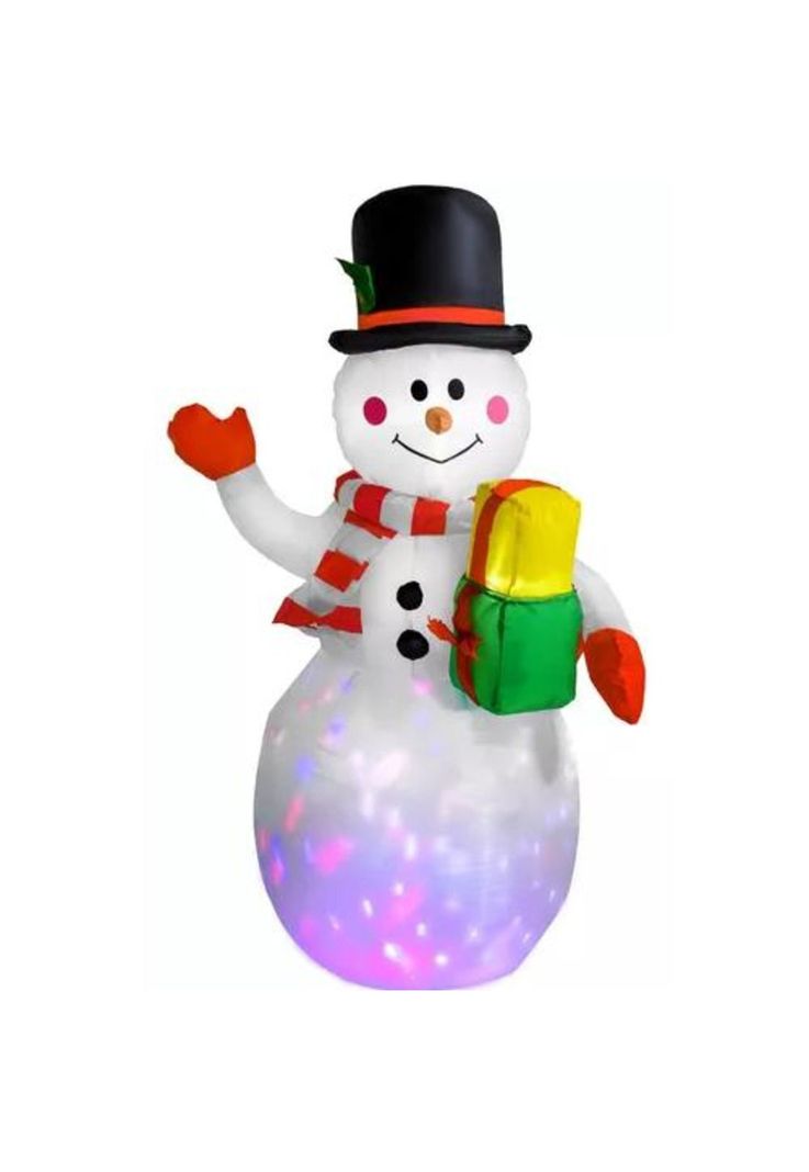 Muñeco de Navidad Houzer mkz-munenieve150 multicolor 150 cm x 65 cm x 100 cm-0