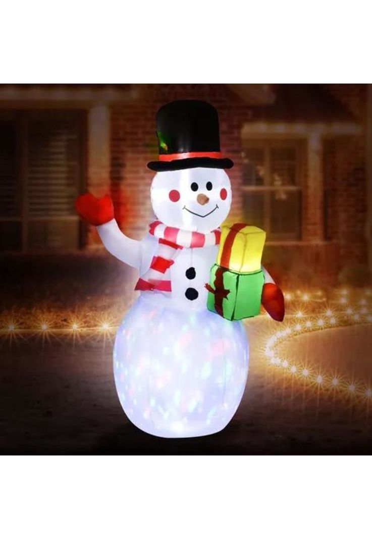 Muñeco de Navidad Houzer mkz-munenieve150 multicolor 150 cm x 65 cm x 100 cm-2