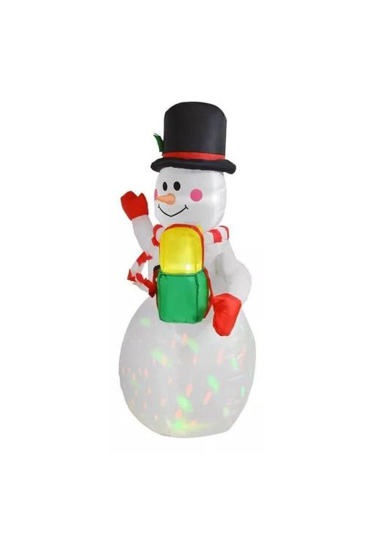 Muñeco de Navidad Houzer mkz-munenieve150 multicolor 150 cm x 65 cm x 100 cm-3