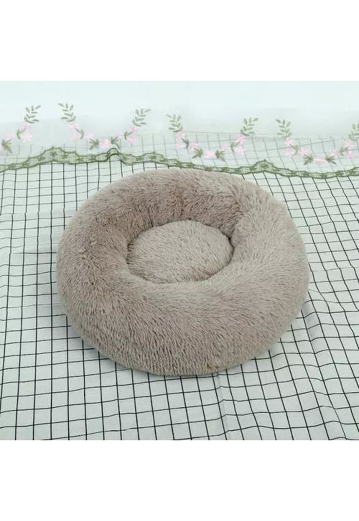 Cama para mascotas antiestrés 90 cm talla XXL beige-2