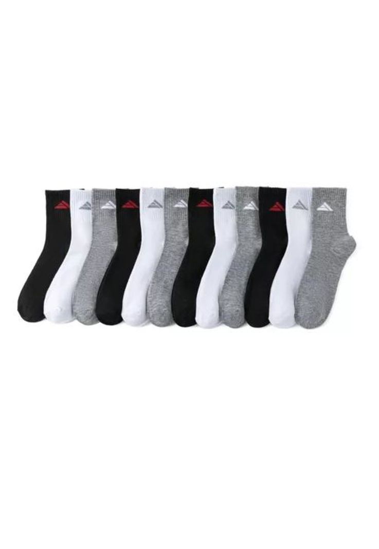 Pack de 12 calcetines largos de bambú para hombre, deportivos, multicolor, talla 39-44-4