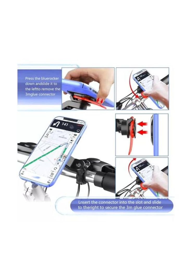 Soporte celular tipo Quadlock para moto, bicicleta y scooter-2
