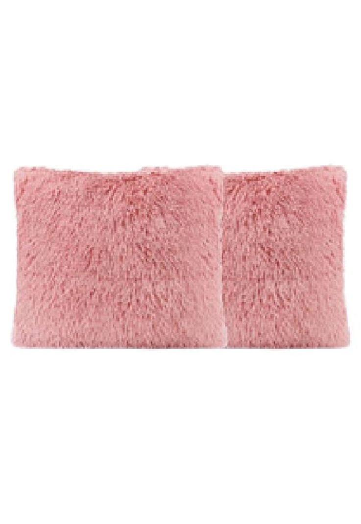 Pack 2 funda peluda decorativa color rosa-1