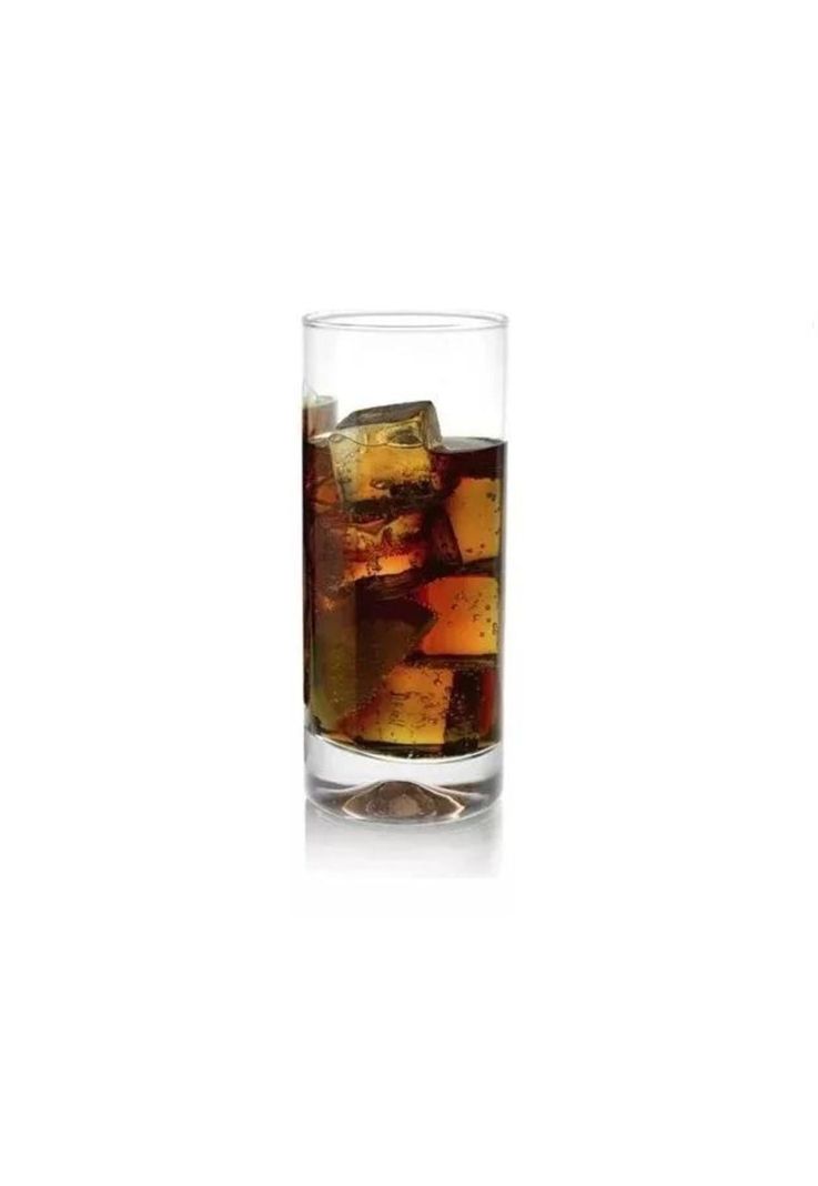 Set 6 Vasos Altos 450ml Manhattan Vidrio Trago Largo-1