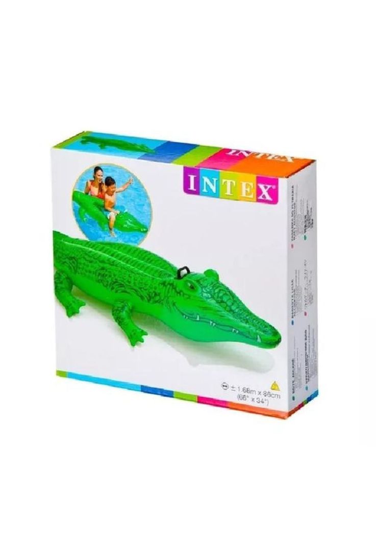Inflable de lagarto montable verde-1