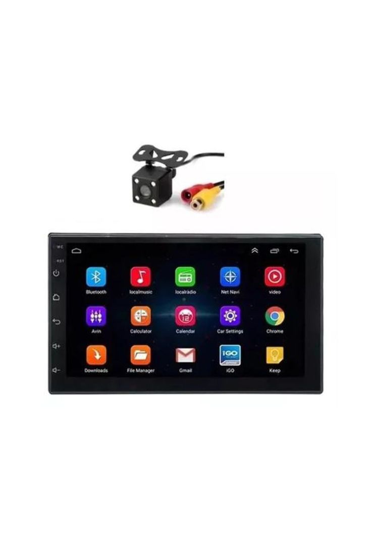 Radio Android 10.1 con GPS, Bluetooth y cámara retroceso, color negro-1