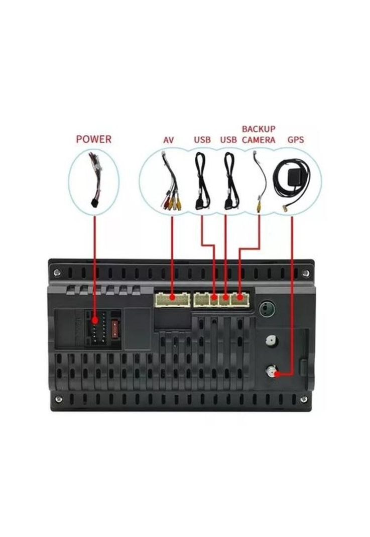 Radio Android 10.1 con GPS, Bluetooth y cámara retroceso, color negro-3