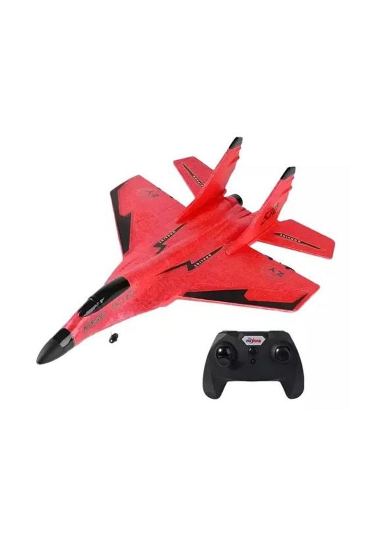 Avión de combate a control remoto de juguete Su-35 AMC rojo-1