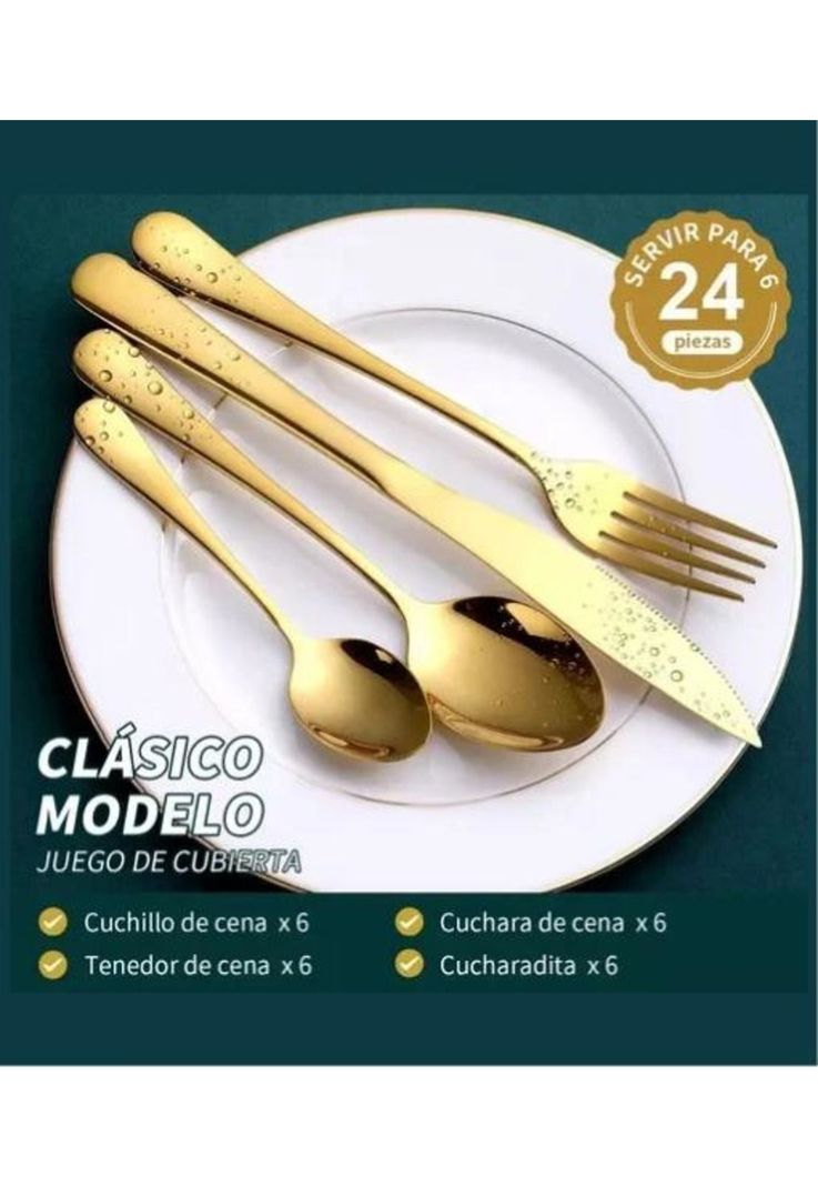 Cuchillería cubiertos lujo maleta amarillo-3
