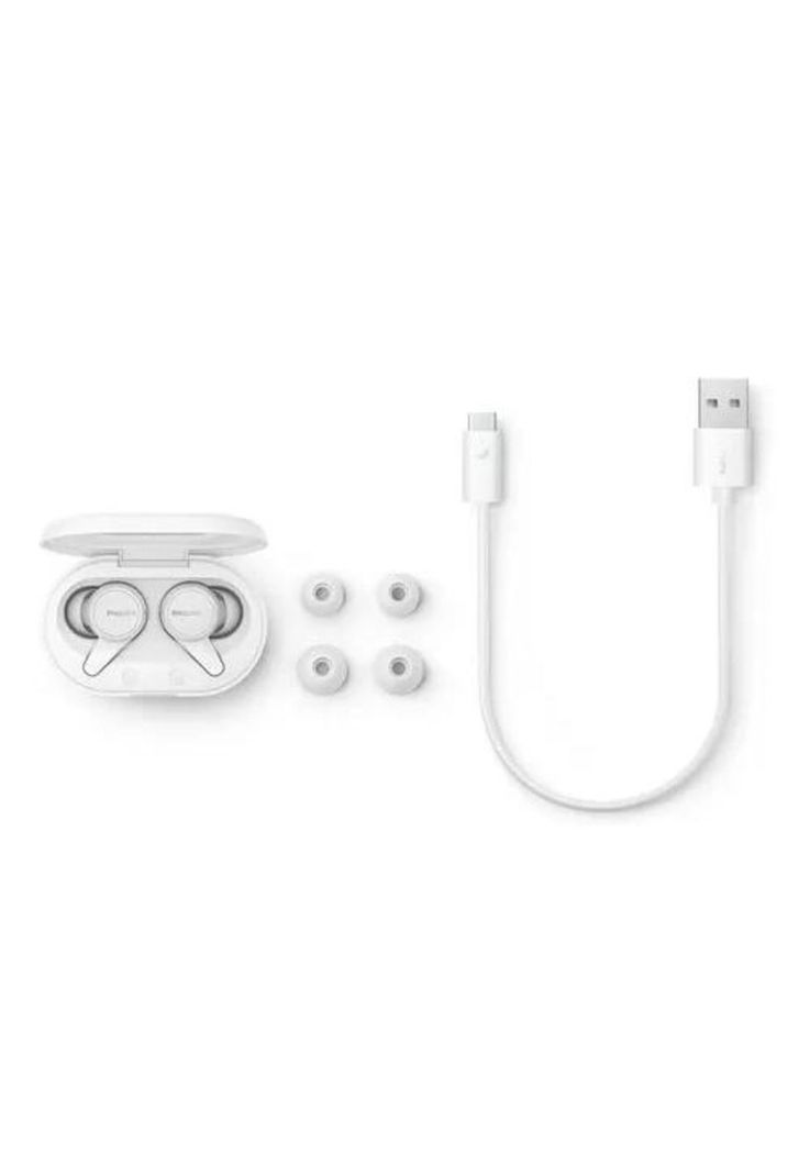 Audífono true wireless Bluetooth Philips Tat1207 blanco-3