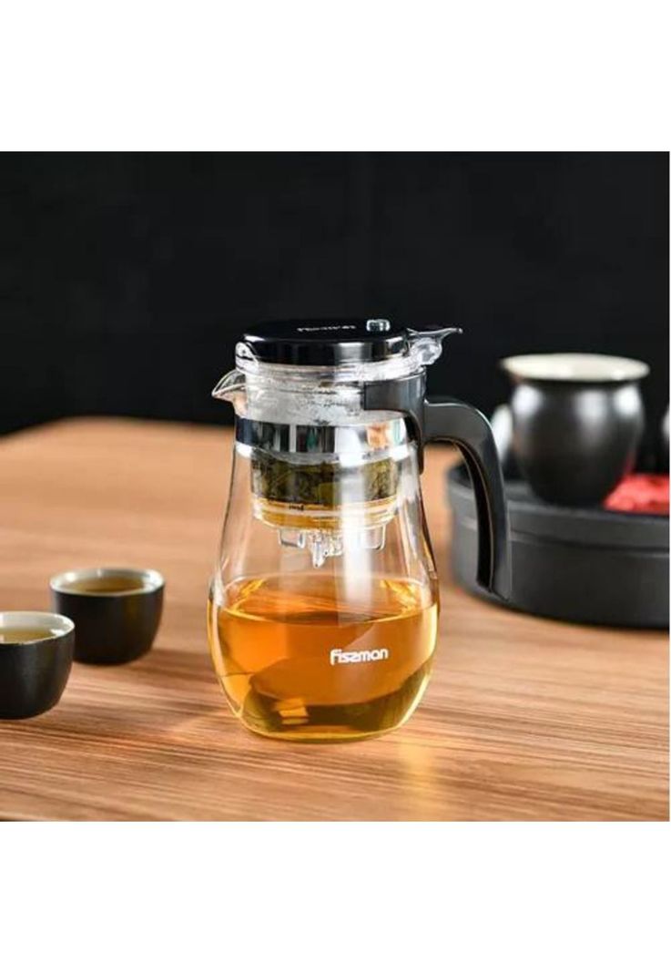 Tetera de Vidrio - Con Infusor, 900 ml, Gunfu-2