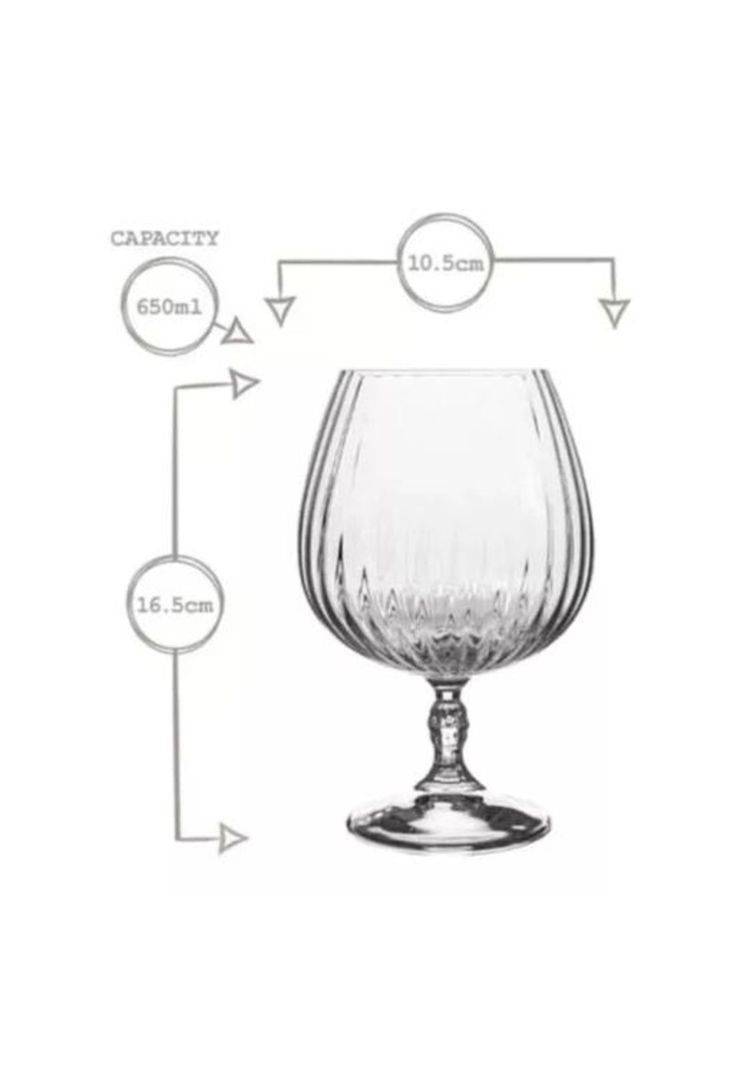 Set 6 Copas Brandy Cognac Cristal Bormioli Rocco Premium Transparente-1