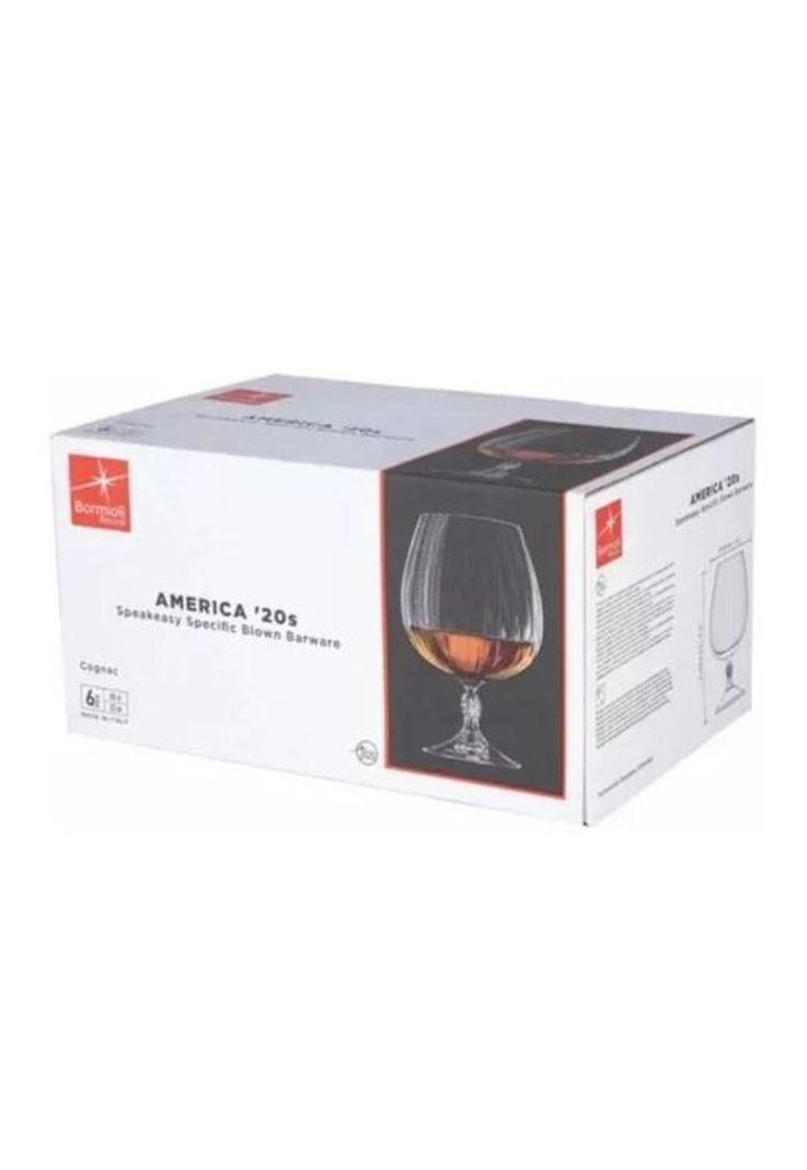 Set 6 Copas Brandy Cognac Cristal Bormioli Rocco Premium Transparente-4