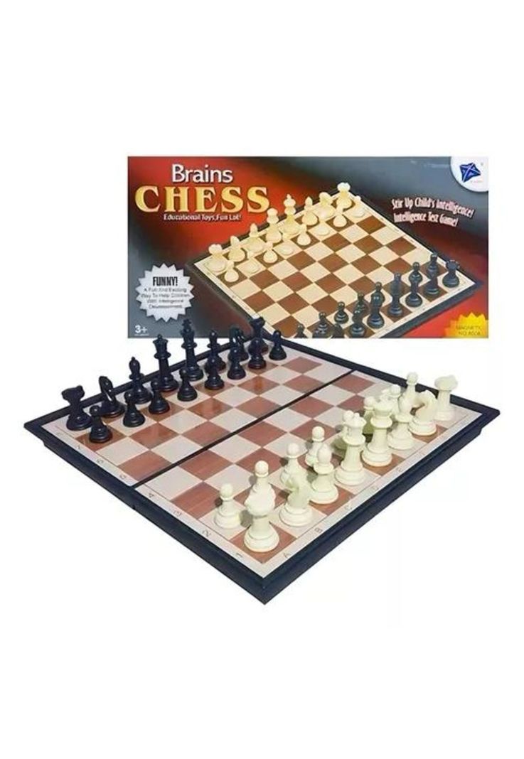 Tablero de ajedrez magnético juego de mesa 25x25 cm-0