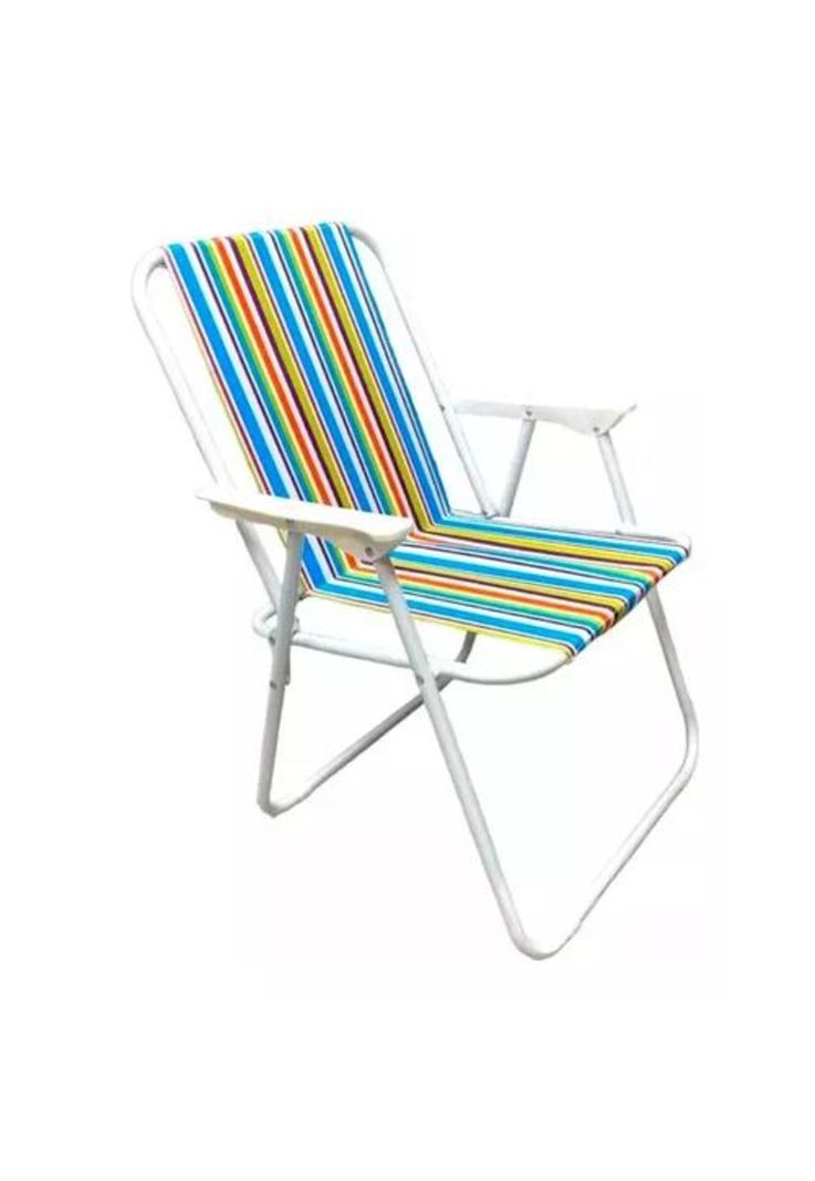 Silla de playa plegable multicolor-0