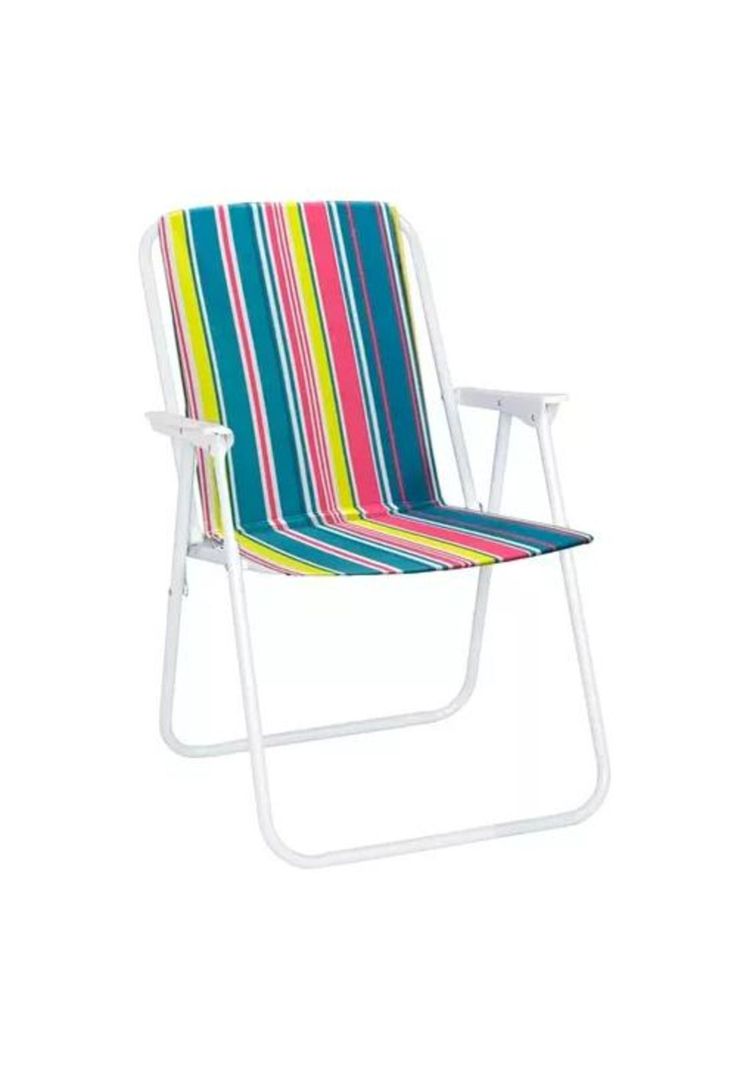 Silla de playa plegable multicolor-1