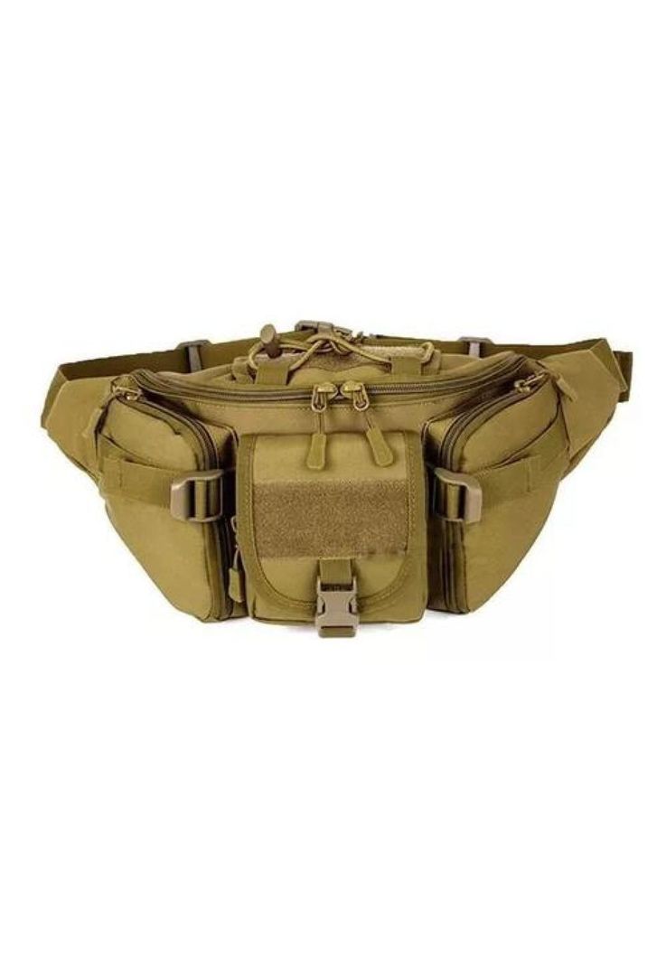 Banano de senderismo trekking outdoor táctico color verde-0