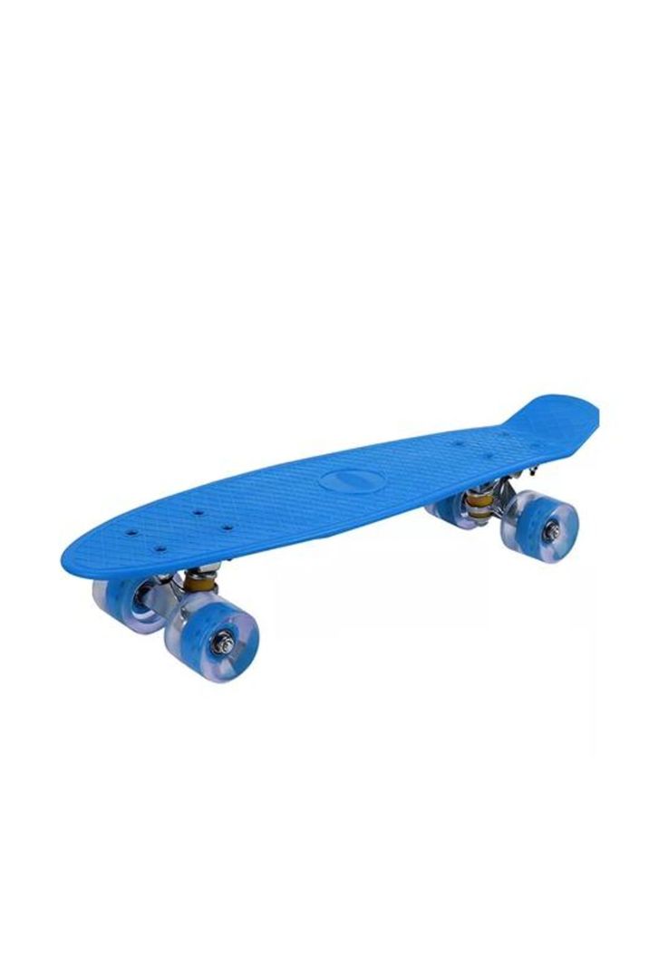 Skate Penny patineta con ruedas LED, azul-0