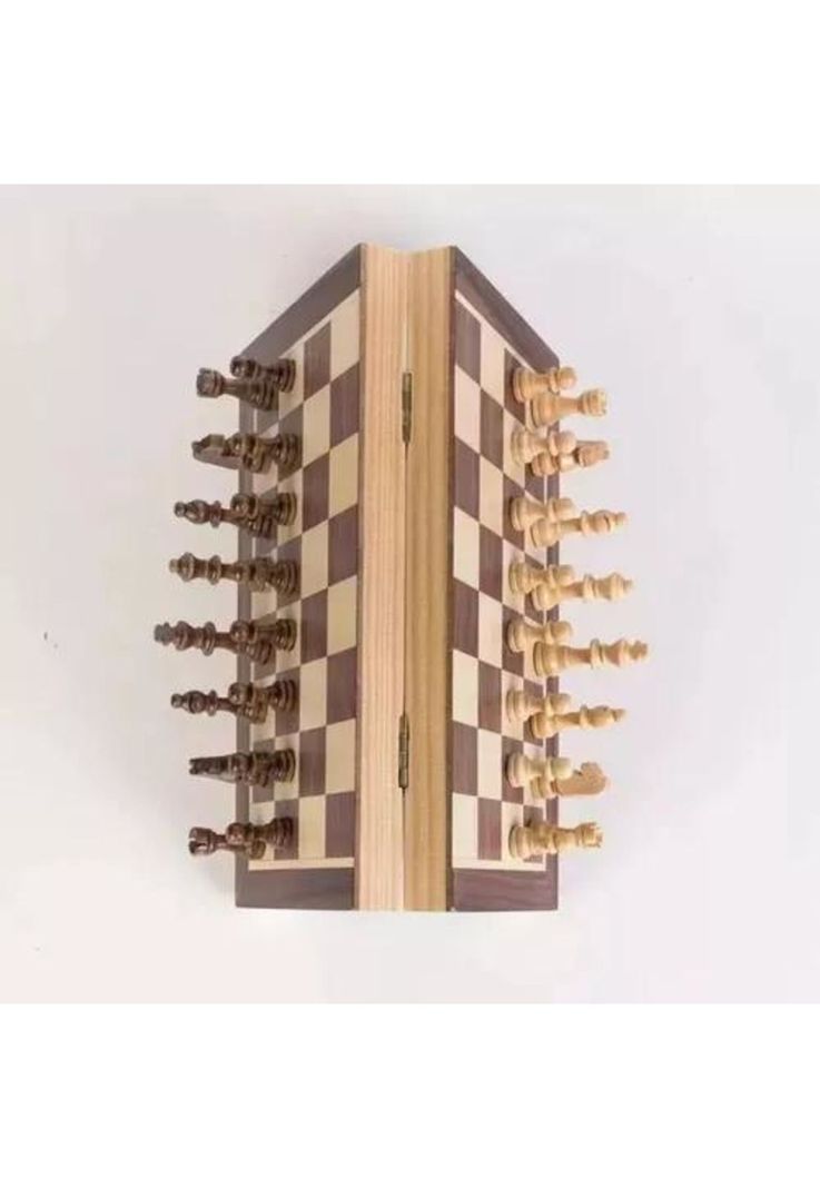 Tablero de ajedrez de madera 40x40 cm magnético-2