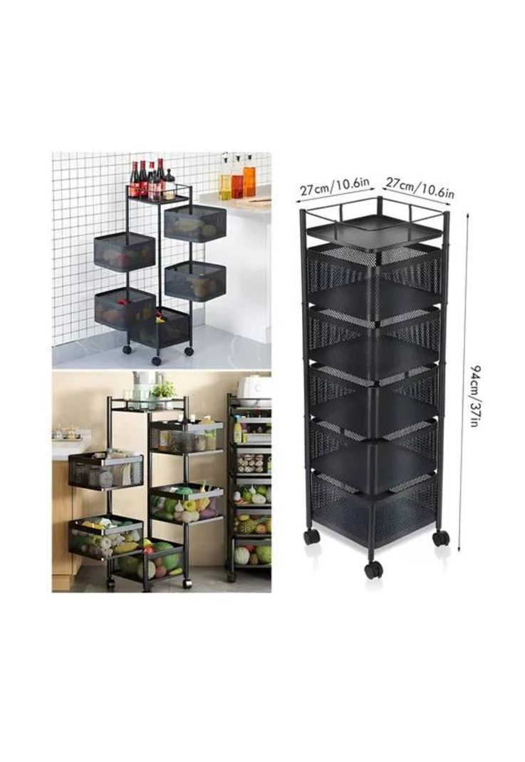 Carro Organizador Ruedas Verduras 5 Niveles-3
