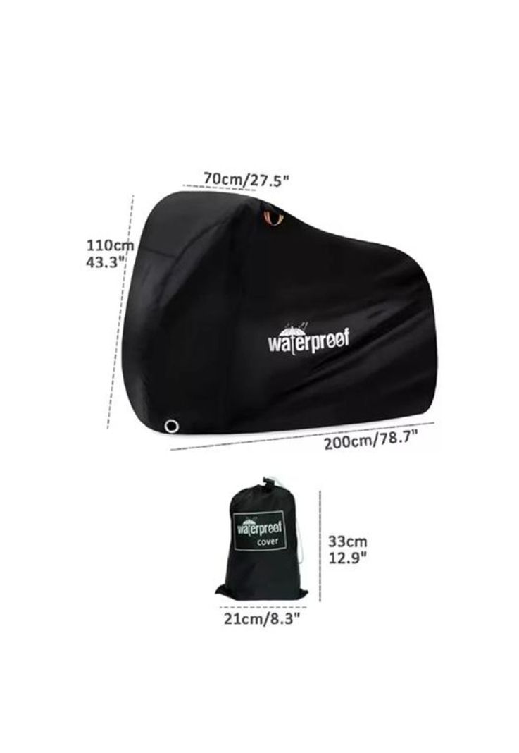 Funda cubre bicicleta moto carpa impermeable 110x200 cm-1