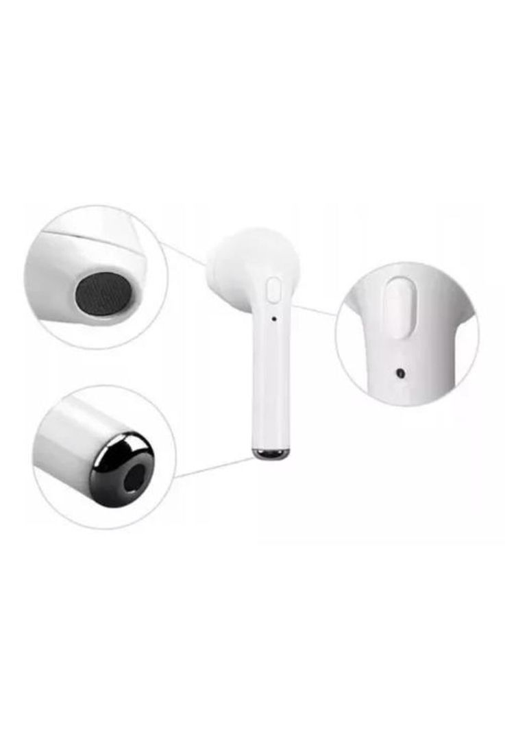 Auriculares in-ear inalámbricos i7S TWS blanco-5