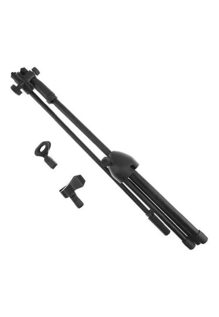 Soporte para Micrófono - Atril con Boom Profesional, Pedestal Color Negro-2