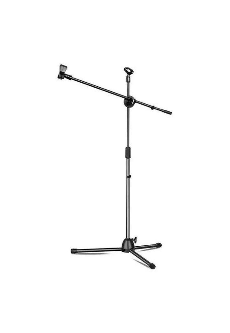 Soporte para Micrófono - Atril con Boom Profesional, Pedestal Color Negro-5