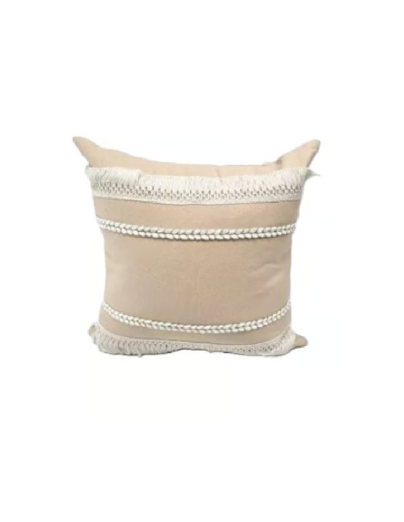 Pack de 6 Fundas de Cojín 45x45 cm Diseño de Algodón Rosa Claro-1