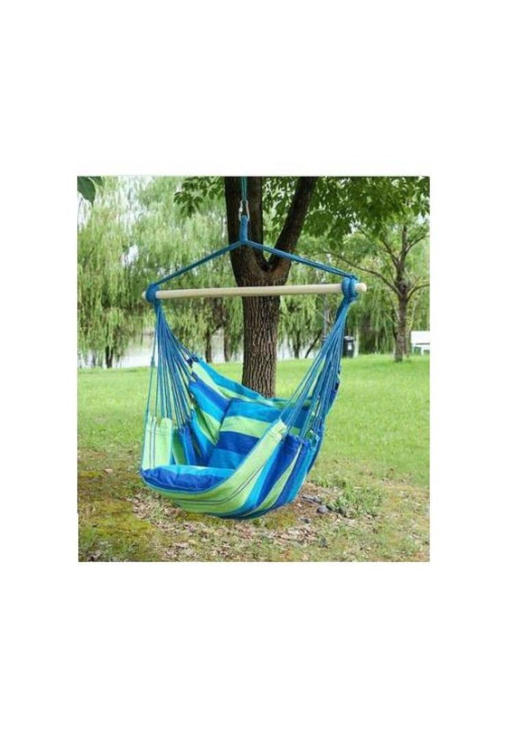 Silla hamaca con palo camping-2