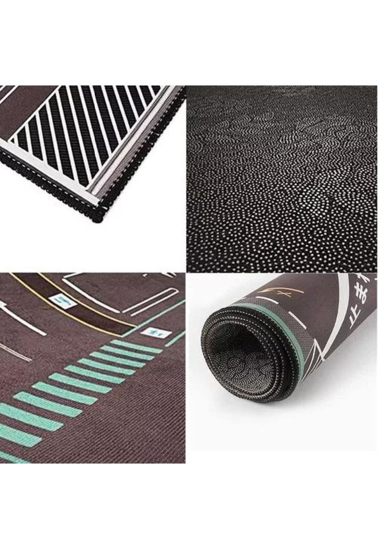 Alfombra Pista Autos Infantil - Antigolpes, Sensorial, 89 x 61 cm-2