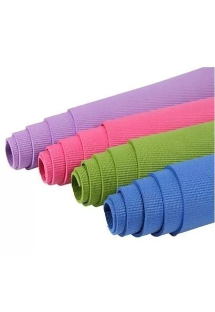 Colchoneta de Yoga - Manta con Bolso de Deporte, 4 mm, 173x61 cm, Color Azul-3
